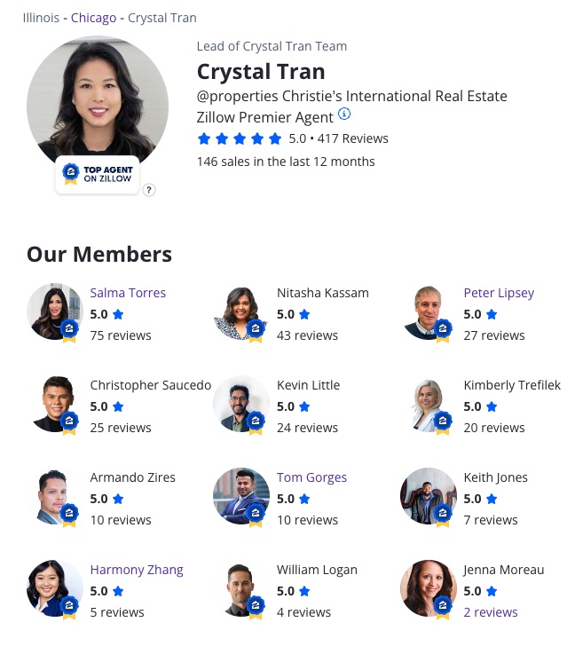 Zillow Agents in Chicago